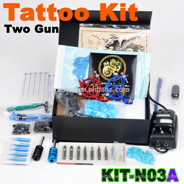 New cheap complete professional Tattoo machine Kit with 2 gun